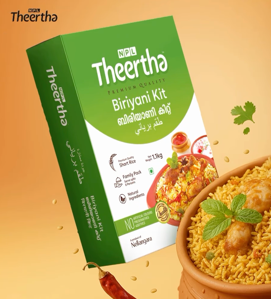 Theertha Premium Quality Biriyani Kit - Short Grain Rice (1.1kg)
